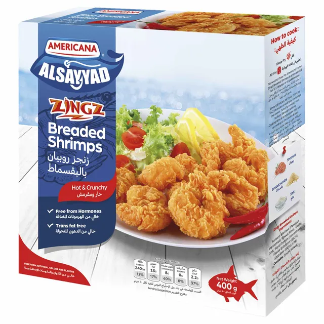 Americana Zingz Hot and Crunchy Breaded Shrimps