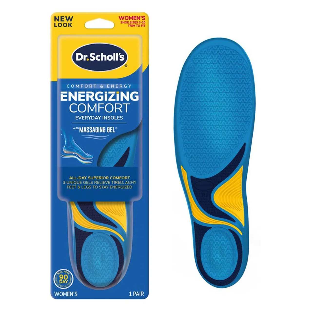Dr. Scholl's نعال داخلية مريحة منشطة للنساء 1 Pair