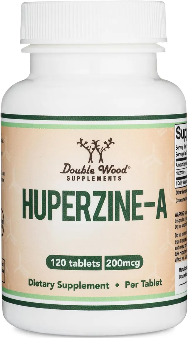 Double Wood Supplements Huperzine A, 120 X 200 Mcg Tablets