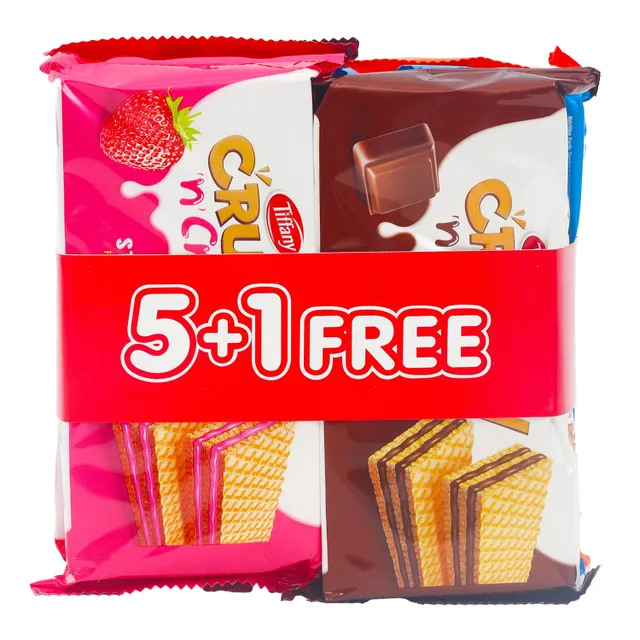 Tiffany Wafer Crunch Assorted 65Gmx6Pcs