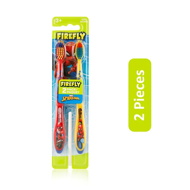 Firefly Marvel Spiderman Soft Toothbrush 3+ Yrs - 2 Pcs