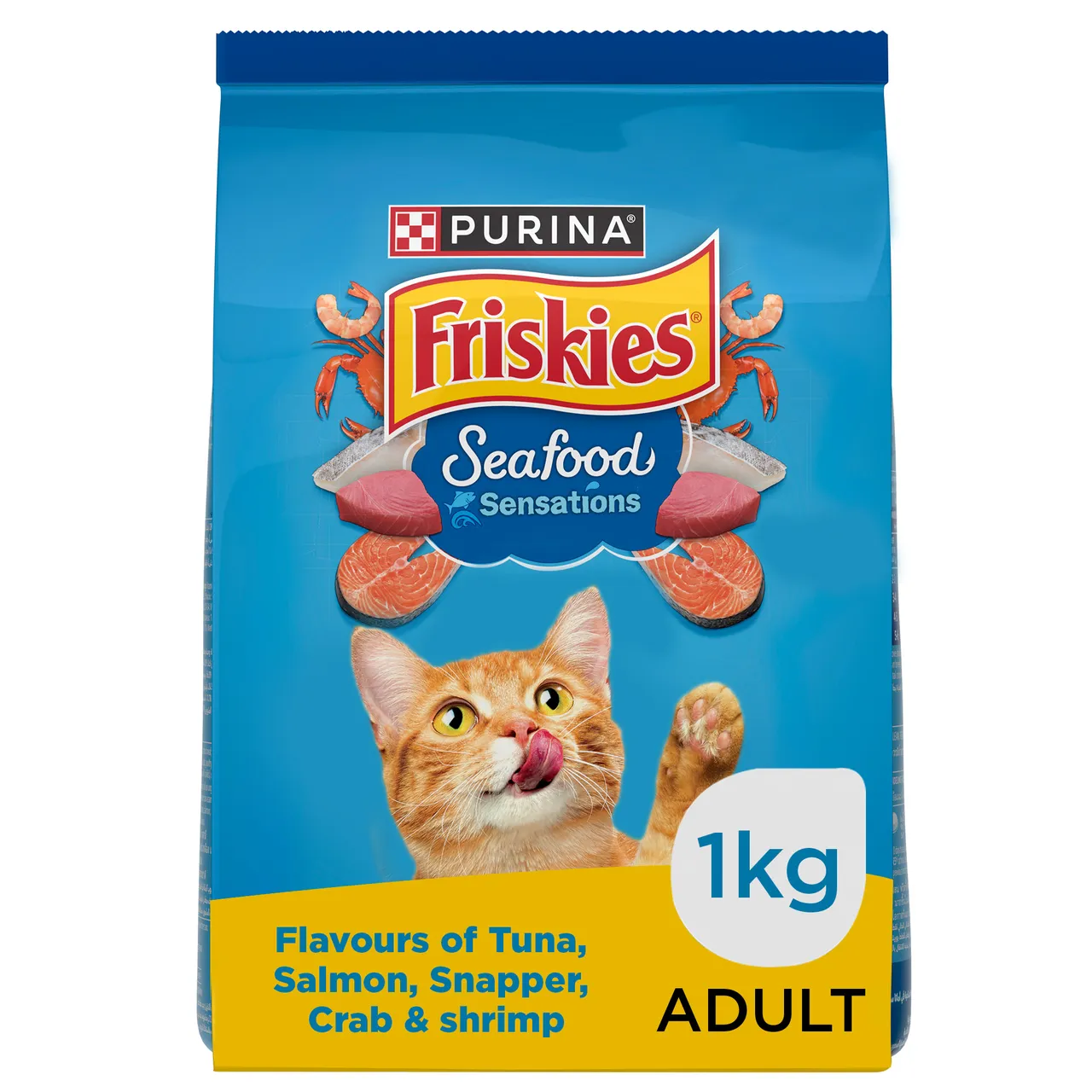Purina Friskies طعام قطط بنكهة المأكولات البحرية