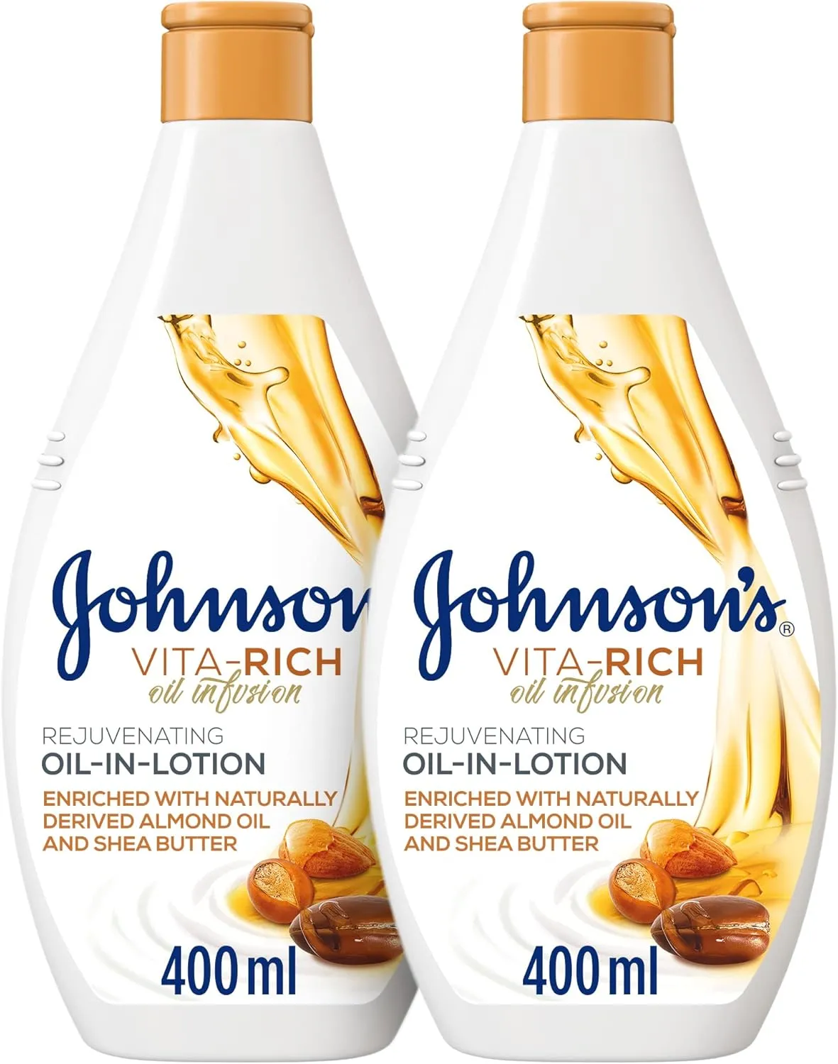 Johnson&Johnson لوشن للجسم بالزيت infus