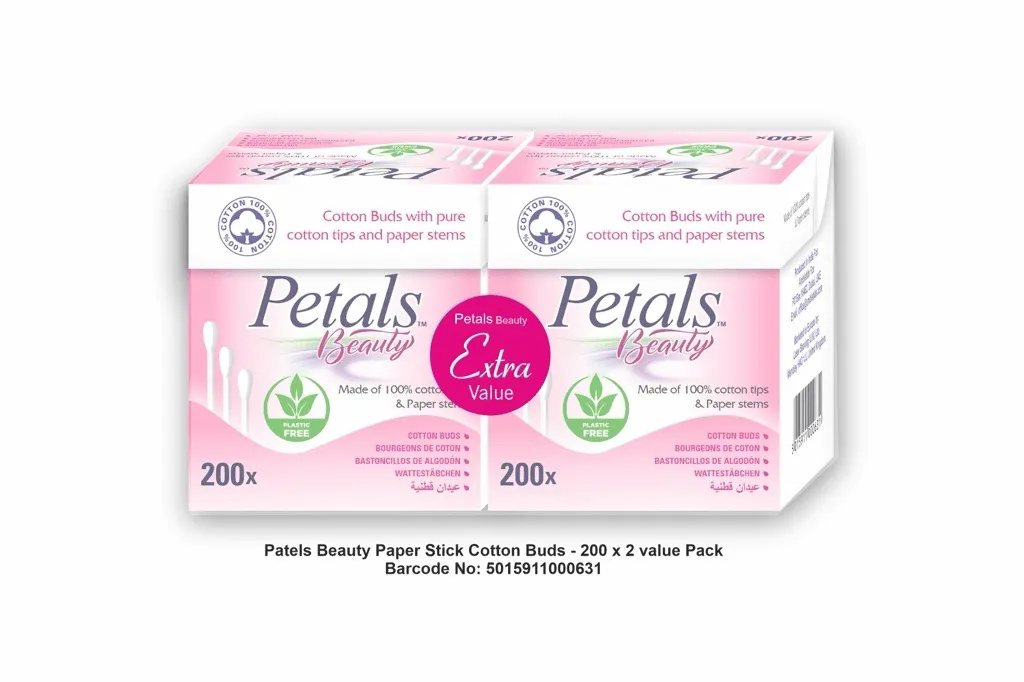 Petals بيتل أعواد قطن - 2 × 200