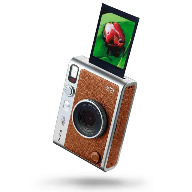 Fujifilm Instax Mini Evo Hybrid Instant Camera, Brown