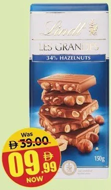 Lindt Les Grandes Hazelnut Chocolate