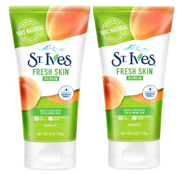 St Ives Scrub Skinapricot170Gtwinpack