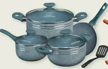 Homeway Marble Coated Non-Stick Cookware Set HW3700