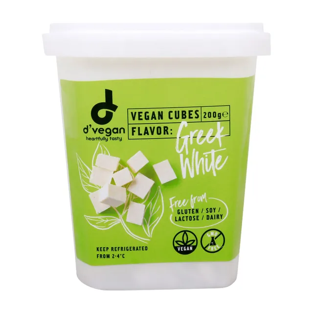 D'Vegan Greek White Cheese in Cubes