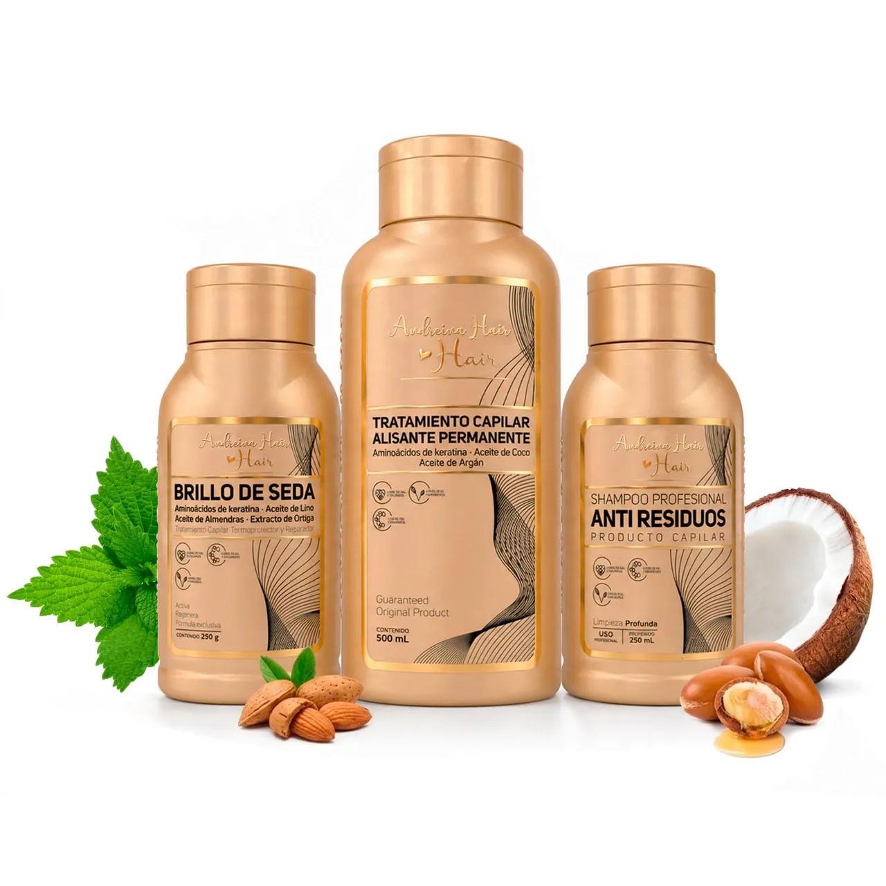 Andreina Hair طقم الكيراتين العضوي: علاج فرد دائم بالكيراتين الكولومبية، بتأثيرات مماثلة للفرد البرازيلي للاستخدام الاحترافي