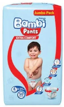 Bambi حفاضات أطفال بانتس مشكل L / XL / XXL