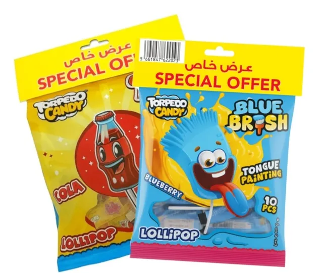 Torpedo Candy Lollipops Assorted +