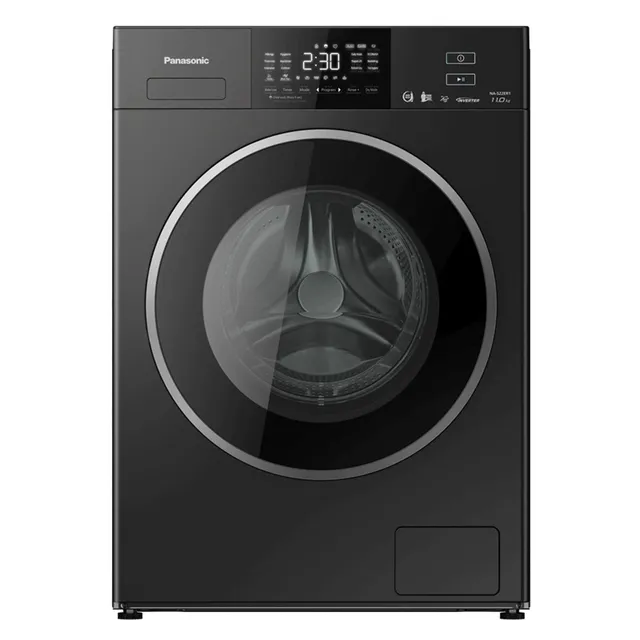 Panasonic 11/ Front Load Washer with Dryer NAS22ER1BA, Blue Ag+, Three Drying Modes, 1200 rpm, Black Silver