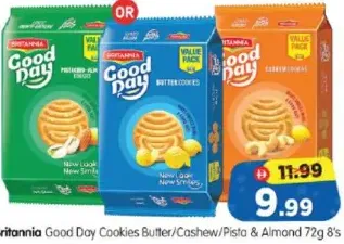 Britannia Good Day Cookies Butter/Cashew/Pista & Almond