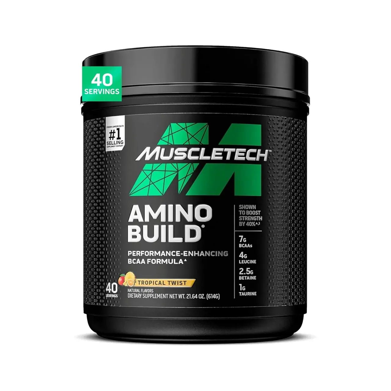 muscletech Amino Build بنكهة استوائية - 40 Servings