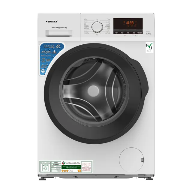 Stargold Front Load Automatic Drum Washing Machine, Digital Inverter & Steam Allergy Care, SG-WM9514FD