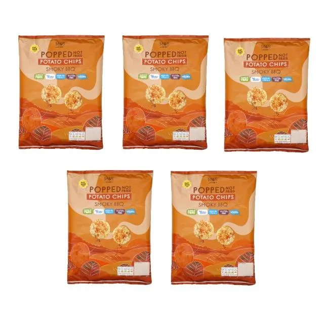 M&S Popped Potato Chips Smoky BBQ