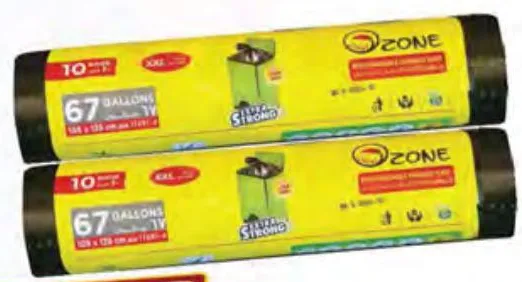 Ozone Hd Black Garbage Roll