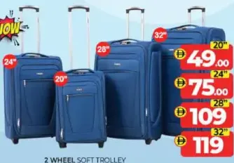 2 Wheel Soft Trolley