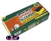 Grooved Sponge Scourer In Sleeve