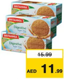 Britannia بسكويت دايجستف خال من السكر