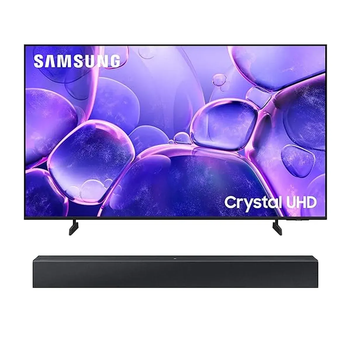 تلفاز ذكي 55" كريستال UHD 4K UA55U8000FUXZN (نسخة 2025) مع مكبر صوت لاسلكي Samsung HW-C400 2.0CH – حزمة