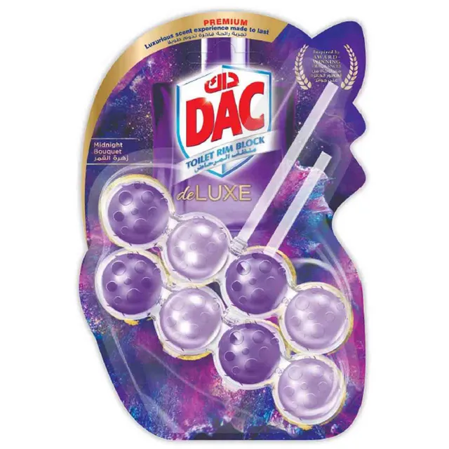 Dac Deluxe Midnight Bouquet Toilet Rim Block