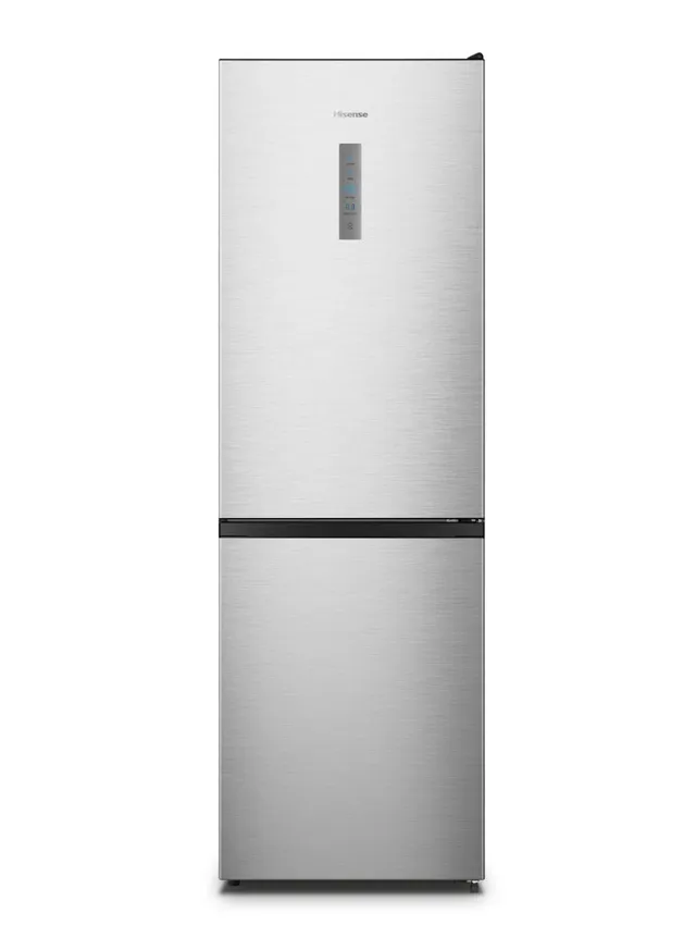 Hisense Two Door Bottom Mount Refrigerator - Freezer Fridge, Frost Free, Multi Air Flow - RB3N390NDC1 Silver