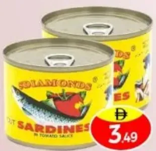 5 Diamonds Cut Sardines