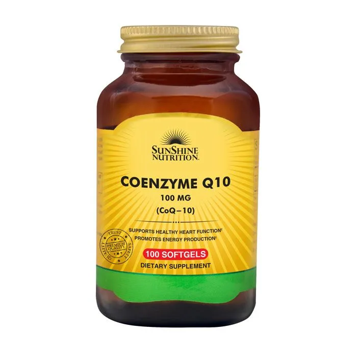 Sunshine Nutrition أنزيم Q10 المساعد 100mg عدد 100 كبسولة هلامية