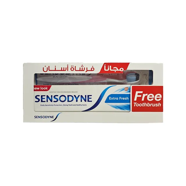 Sensodyne Toothpaste Extra Fresh + Toothbrush