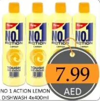 No 1 Action Dishwash Lemon