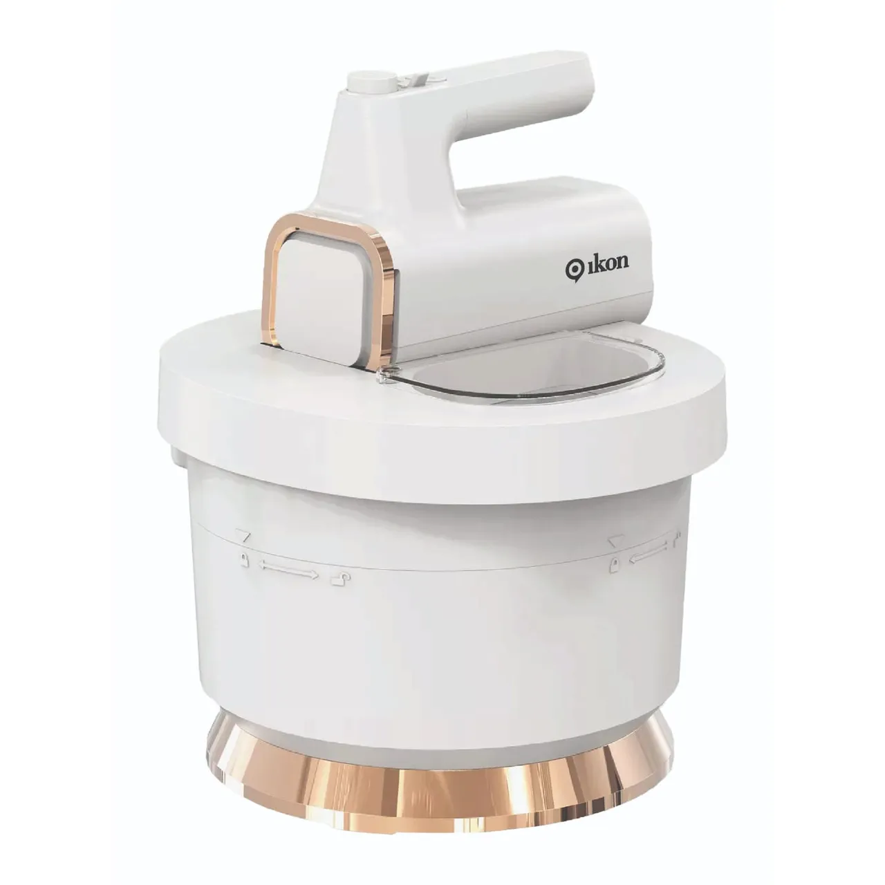 Ikon خلاط ستاند 2 في 1 ستانلس ستيل، 300W، IK-DS5058B