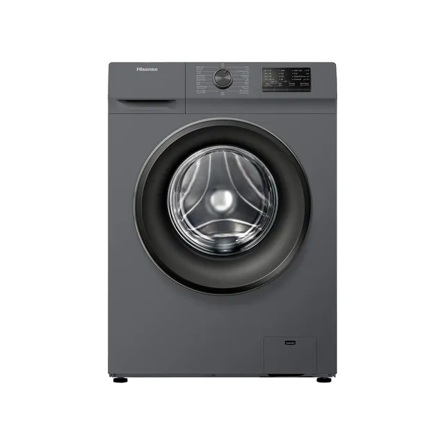 Hisense Fully Automatic Front Load Washing Machine, BLDC Inverter Motor with 1400 rpm Titanium Grey WFQP9014T
