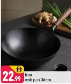 Iron wok pan