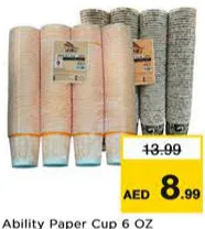 Ability/Dolax Paper Cup 6 oz