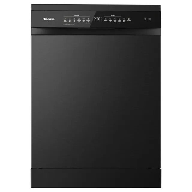 Hisense 16 Place Settings Free Standing Dishwasher HS673C90BME, Smart Dry, Premium Black