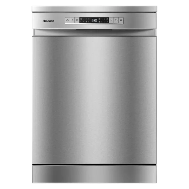 Hisense 15 Place Settings Freestanding Dishwasher With Standing HS623E90X Silver