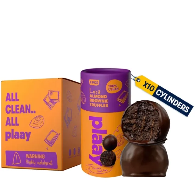Plaay Chocolate Truffles Almond Brownie