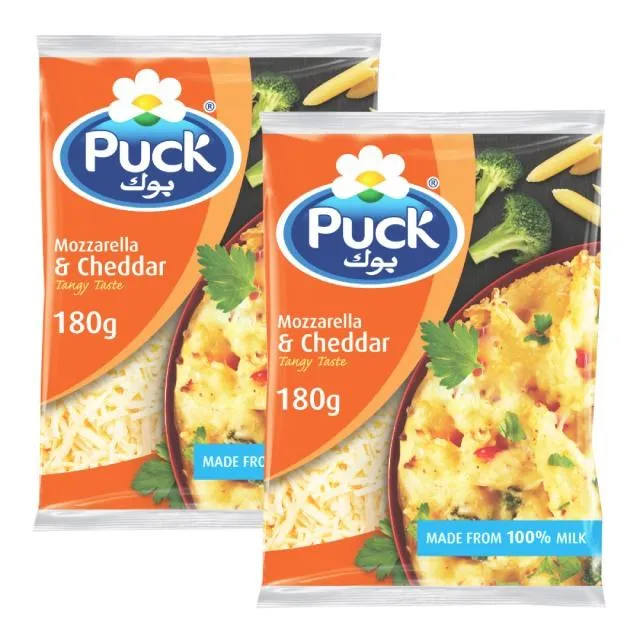 Puck Mozzarella & Cheddar Mix Shredded