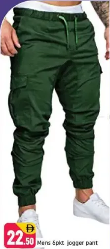 Mens 6pkt jogger pant