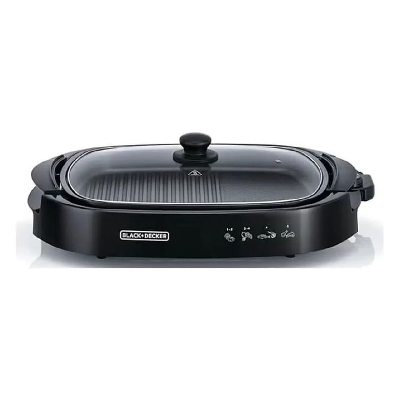 Black+Decker شواية مسطحة، 1500 W، أسود، GH1500-B5