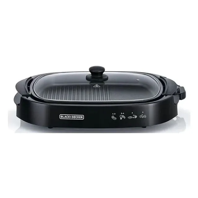 Black+Decker Flat Grill, 1500 W, Black, GH1500-B5