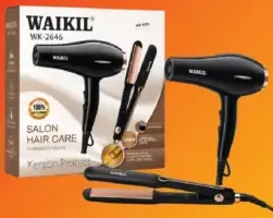 Waikil Hair Dryer & Hair Straightener WK-2646