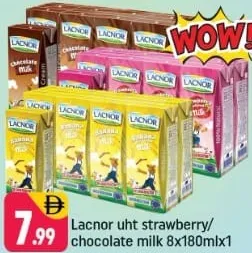 Lacnor uht strawberry/ chocolate milk