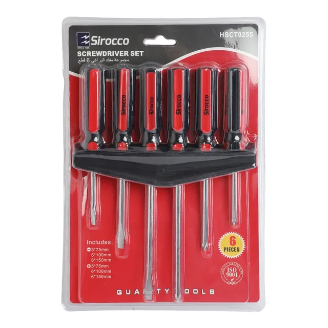 Sirocco HSCT0255 Screwdriver Set, 6 Pcs