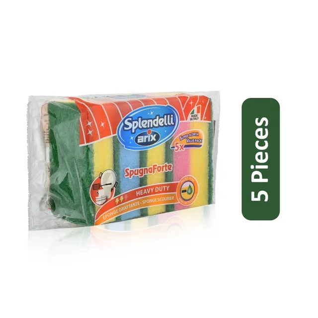 Arix Splendelli Spugnaforte Sponge Scrubber - 5 Pieces