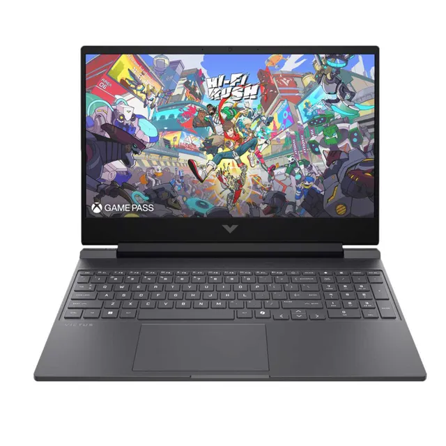 HP Victus Gaming Laptop, AMD Ryzen 7 7445H, 16GB RAM, 512GB SSD, 15.6-Inch FHD IPS, 6GB NVIDIA GeForce RTX 4050 Graphics Card, Windows 11 Home, Mica Silver, 15-FB3003NE with Bundle