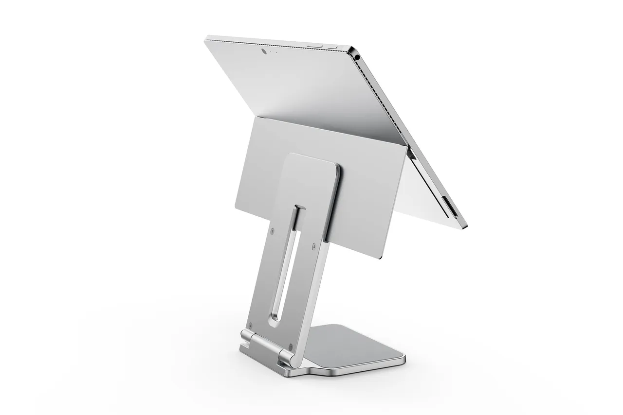 Kensington حامل مرتفع لجهاز Surface Pro اللوحي، مصمم لأجهزة Surface، قابل للطي من الألومنيوم، بقاعدة مانعة للانزلاق، حامل لوحي خفيف الوزن لأجهزة Microsoft Surface Pro 7 7 8 9 10 11 وSurface Go 2 3 4