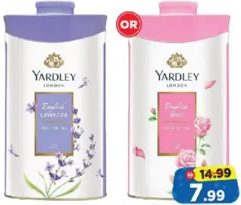 Yardley بودرة تالك بالخزامى الإنجليزية / الورد